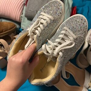 rhinestone sneakers